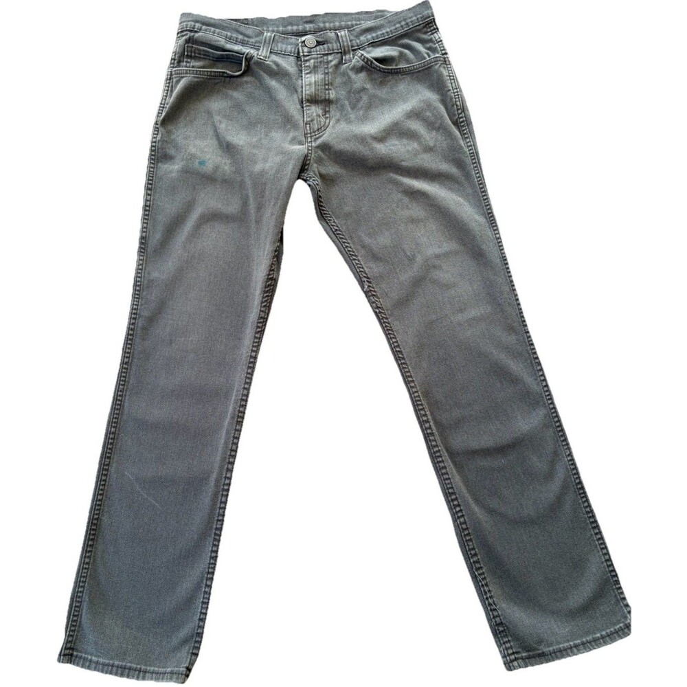 Levi’s 511 Black Gray Denim Jeans W33 L32 Slim Straight Leg Faded